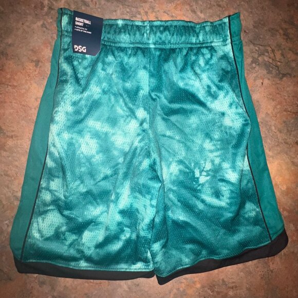 DSG Boy's  Basketball Shorts, Large, Tie-Dye Teal Mesh‎ - Picture 2 of 9